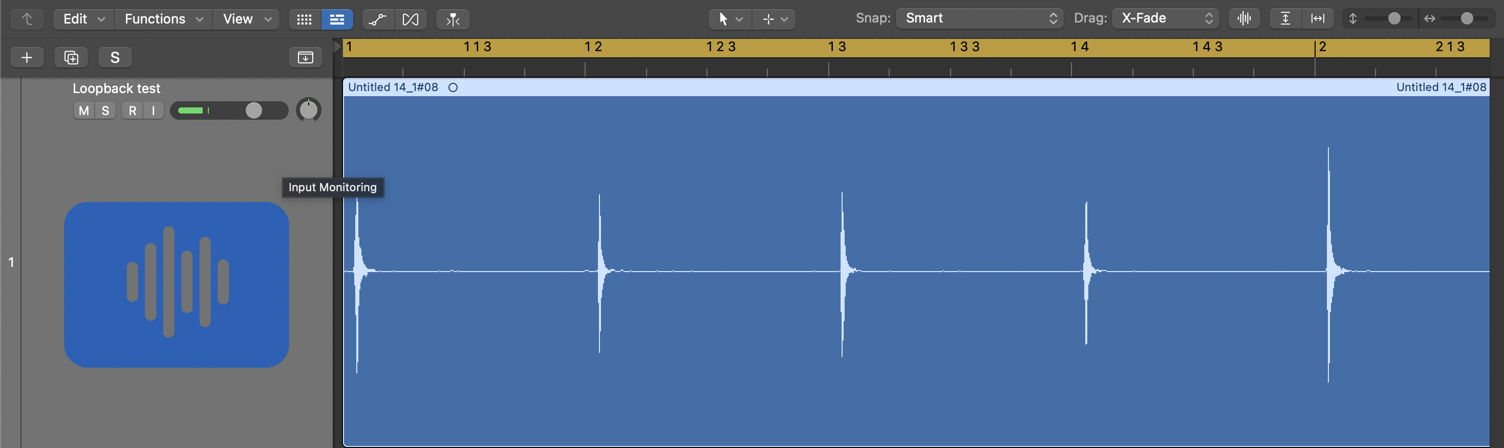 Loopback lag in Logic